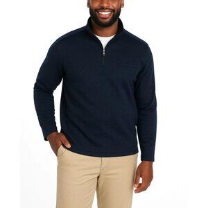 NEW DKNY Men's S Quarter-Zip Pullover Sweatshirt Blue  G1545